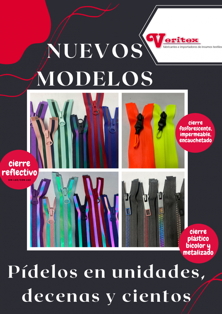 Llegaron nuevos modelos de cierres